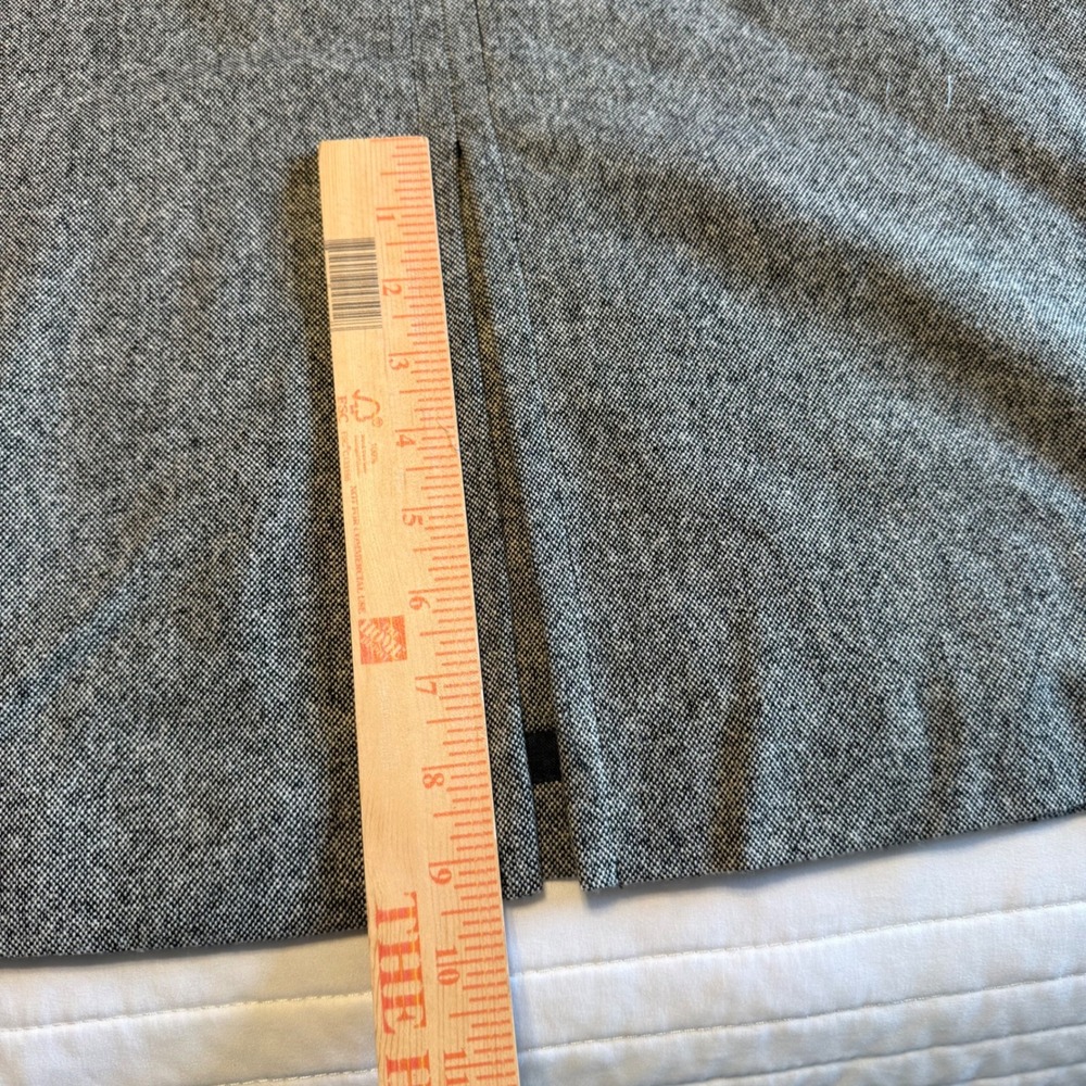 Pendleton Wool Gray Tweed Pencil Skirt Lined Career Classic Office Size 12 - Picture 6 of 7